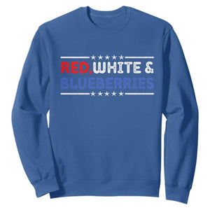 Red White and Blueberries Sweatshirt Patriotic Tribute Memorial TS02 Royal Blue Print Your Wear