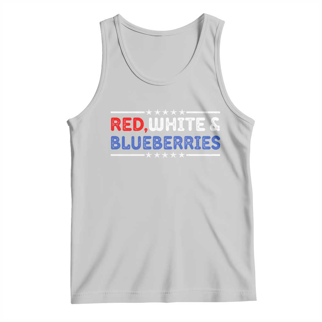Red White and Blueberries Tank Top Patriotic Tribute Memorial TS02 Ash Print Your Wear