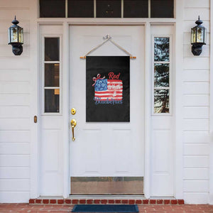 Red White and Blueberries Garden Flag Patriotic Vintage American Flag Coquette Bow TS02 Print Your Wear