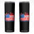 Red White and Blueberries Skinny Tumbler Patriotic Vintage American Flag Coquette Bow TS02 Black Print Your Wear