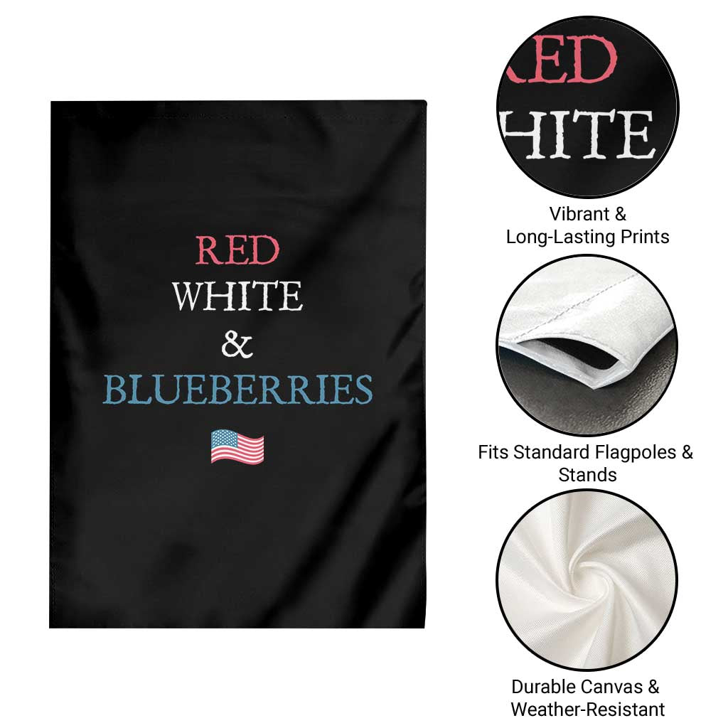 Red White and Blueberries Garden Flag Vintage American Flag Patriotic TS02 Print Your Wear