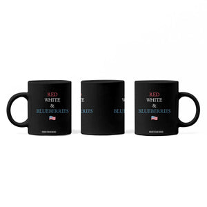 Red White and Blueberries Coffee Mug Vintage American Flag Patriotic TS02 Print Your Wear