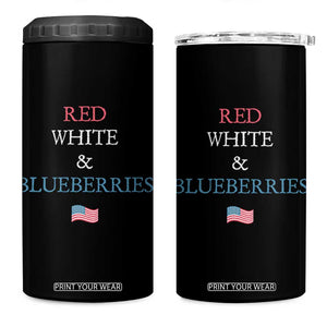 Red White and Blueberries 4 in 1 Can Cooler Tumbler Vintage American Flag Patriotic TS02 One Size: 16 oz Black Print Your Wear