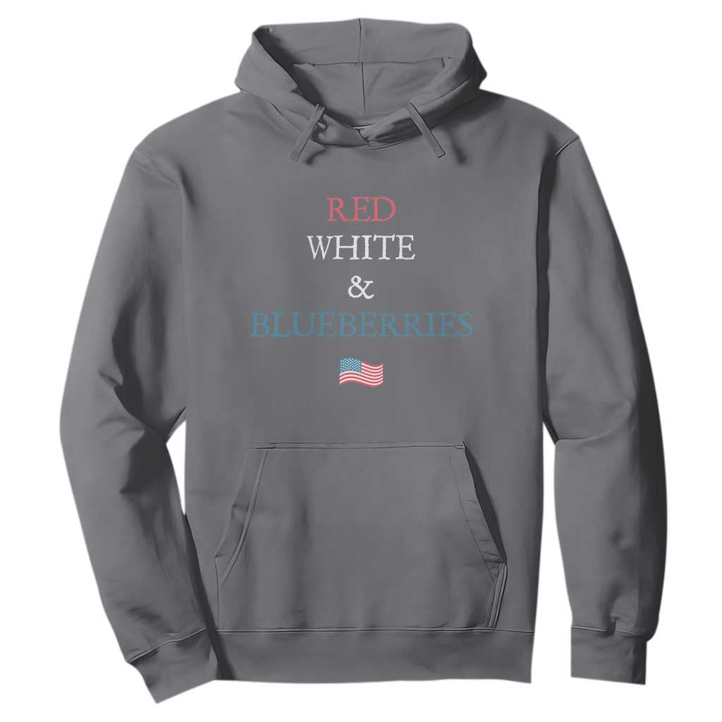 Red White and Blueberries Hoodie Vintage American Flag Patriotic TS02 Charcoal Print Your Wear