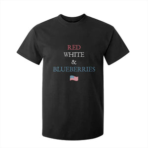 Red White and Blueberries T Shirt For Kid Vintage American Flag Patriotic TS02 Black Print Your Wear