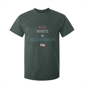 Red White and Blueberries T Shirt For Kid Vintage American Flag Patriotic TS02 Dark Forest Green Print Your Wear