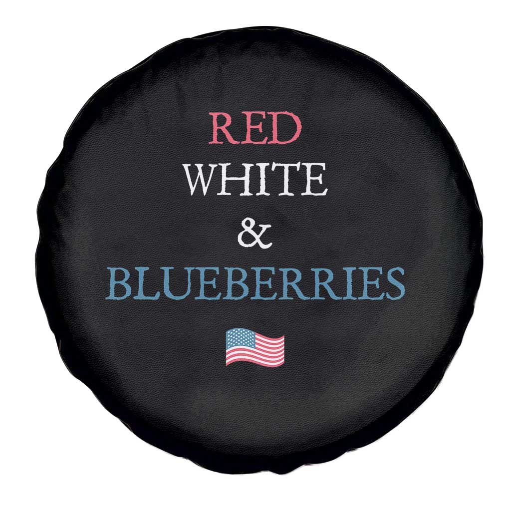 Red White and Blueberries Spare Tire Cover Vintage American Flag Patriotic TS02 Print Your Wear