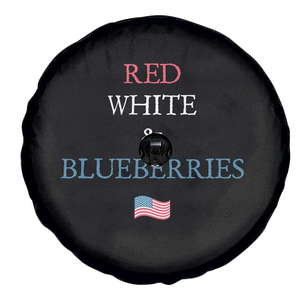Red White and Blueberries Spare Tire Cover Vintage American Flag Patriotic TS02 Print Your Wear