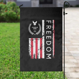 Freedom Charlie Kirk Tribute Garden Flag Patriotic Legacy Eagle Distressed American Flag TS02 Print Your Wear