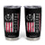 Freedom Charlie Kirk Tribute Tumbler Cup Patriotic Legacy Eagle Distressed American Flag TS02 Black Print Your Wear