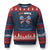 Red White and Blueberries Ugly Christmas Sweater Retro Coquette Bow Vintage American Flag TS02 Navy Red Print Your Wear