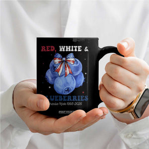 Red White and Blueberries Coffee Mug Charlie Kirk Tribute 1993 2025 Memorial TS02 Print Your Wear