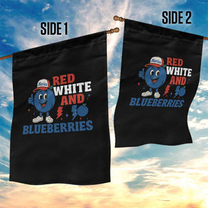 Red White and Blueberries Garden Flag Patriotic Fruit Cartoon Graphic TS02 Print Your Wear