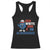Red White and Blueberries Racerback Tank Top Patriotic Fruit Cartoon Graphic - Print Your Wear