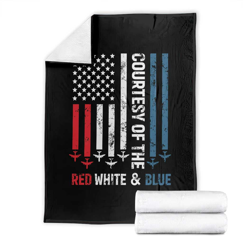 Courtesy of the Red White and Blue Throw Blanket US Military Patriotic American Flag TS02 Black Print Your Wear