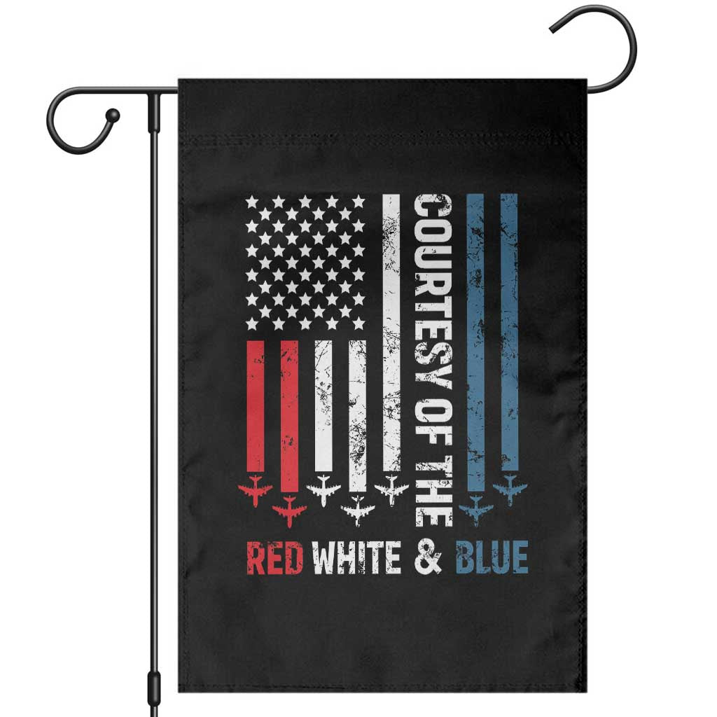 Courtesy of the Red White and Blue Garden Flag US Military Patriotic American Flag TS02 Black Print Your Wear