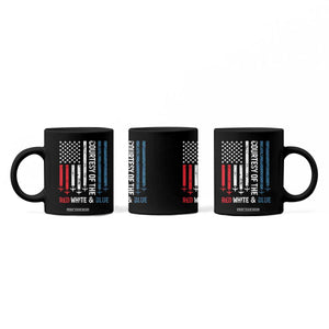 Courtesy of the Red White and Blue Coffee Mug US Military Patriotic American Flag TS02 Print Your Wear