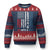 Courtesy of the Red White and Blue Ugly Christmas Sweater US Military Patriotic American Flag TS02 Navy Red Print Your Wear