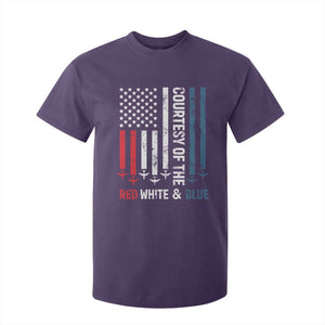 Courtesy of the Red White and Blue T Shirt For Kid US Military Patriotic American Flag TS02 Purple Print Your Wear
