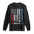 Courtesy of the Red White and Blue Long Sleeve Shirt US Military Patriotic American Flag TS02 Black Print Your Wear