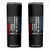 Courtesy of the Red White and Blue Skinny Tumbler US Military Patriotic American Flag TS02 Black Print Your Wear