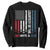 Courtesy of the Red White and Blue Sweatshirt US Military Patriotic American Flag TS02 Black Print Your Wear