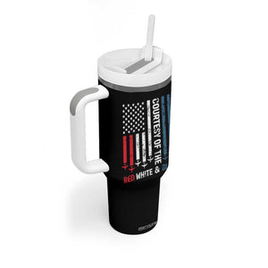Courtesy of the Red White and Blue Tumbler With Handle US Military Patriotic American Flag TS02 Print Your Wear