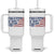 Freedom Is Worth Fighting For Tumbler With Handle USA Flag America True Patriot TS02 One Size: 40 oz White Print Your Wear