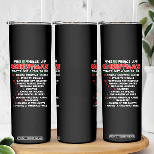 12 Pains of Christmas Parody Skinny Tumbler Funny Twist on the 12 Days of Christmas Tradition TS02 Print Your Wear