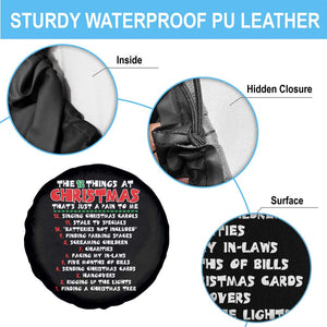 12 Pains of Christmas Parody Spare Tire Cover Funny Twist on the 12 Days of Christmas Tradition TS02 Print Your Wear