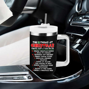 12 Pains of Christmas Parody Tumbler With Handle Funny Twist on the 12 Days of Christmas Tradition TS02 Print Your Wear