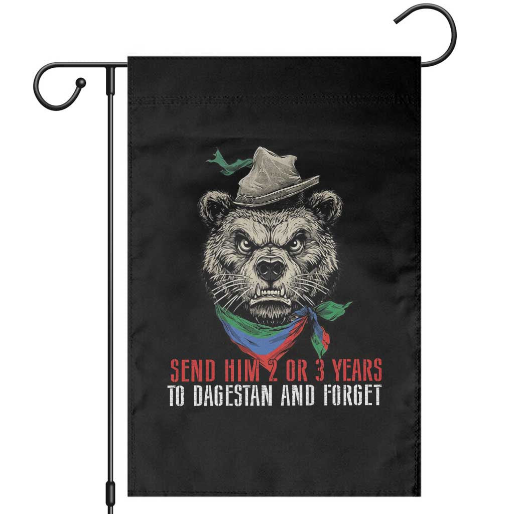 Dagestan Bear MMA Fighter Discipline Garden Flag Send Him 2 3 Years and Forget TS02 Black Print Your Wear