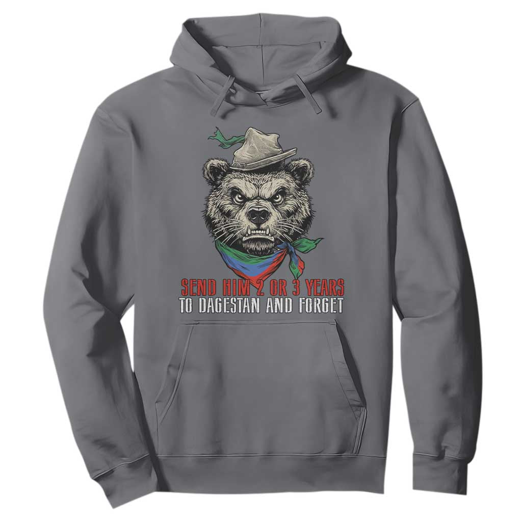 Dagestan Bear MMA Fighter Discipline Hoodie Send Him 2 3 Years and Forget TS02 Charcoal Print Your Wear