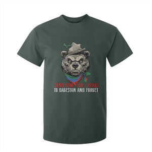 Dagestan Bear MMA Fighter Discipline T Shirt For Kid Send Him 2 3 Years and Forget TS02 Dark Forest Green Print Your Wear
