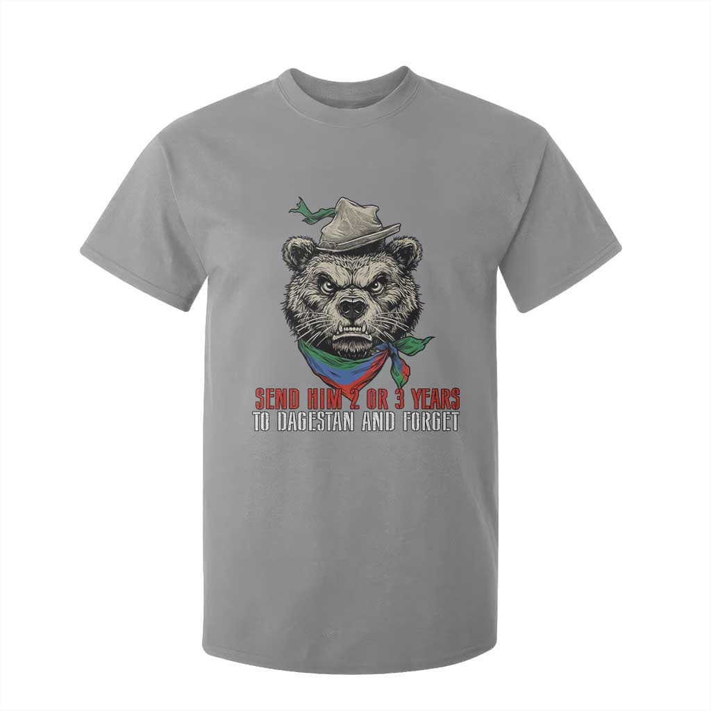 Dagestan Bear MMA Fighter Discipline T Shirt For Kid Send Him 2 3 Years and Forget TS02 Sport Gray Print Your Wear