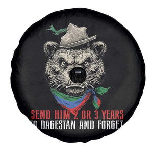 Dagestan Bear MMA Fighter Discipline Spare Tire Cover Send Him 2 3 Years and Forget TS02 Print Your Wear