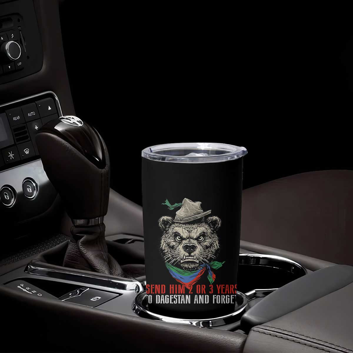 Dagestan Bear MMA Fighter Discipline Tumbler Cup Send Him 2 3 Years and Forget TS02 Print Your Wear