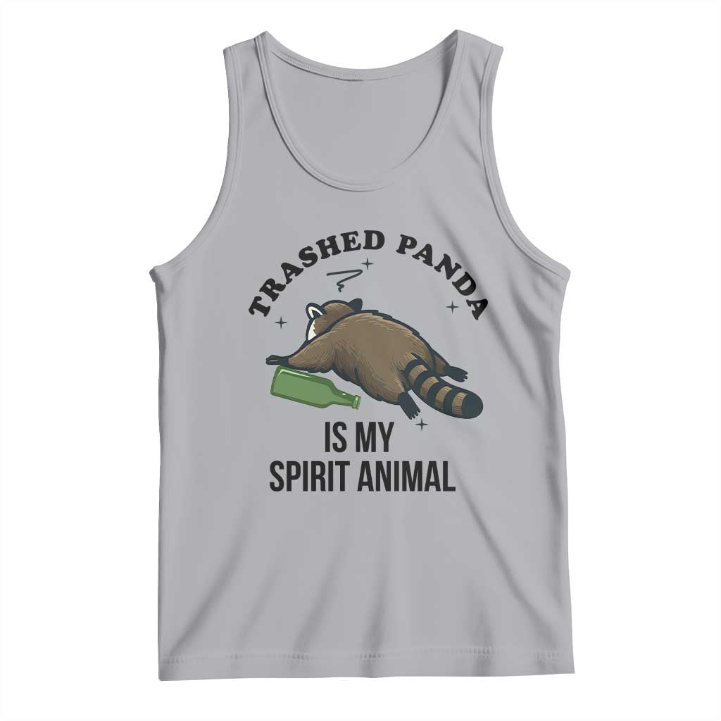 Trashed Panda Is My Spirit Animal Tank Top Funny Drunk Raccoon Meme for Party People Hot Mess Energy TS02 Athletic Heather Print Your Wear
