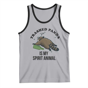 Trashed Panda Is My Spirit Animal Tank Top Funny Drunk Raccoon Meme for Party People Hot Mess Energy TS02 Athletic Heather Black Print Your Wear