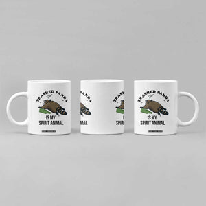 Trashed Panda Is My Spirit Animal Coffee Mug Funny Drunk Raccoon Meme for Party People Hot Mess Energy TS02 Print Your Wear