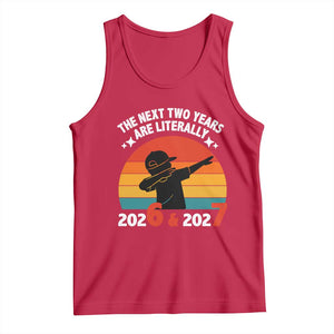The Next Two Years Are Literally 6 7 Tank Top Funny 2026 2027 Meme Dabbing Boy Retro TS02 Red Print Your Wear