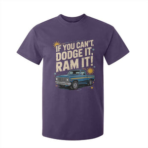 If You Cant Dodge It Ram It Funny Truck Meme T Shirt For Kid for Gearheads Country Road Warriors TS02 Purple Print Your Wear