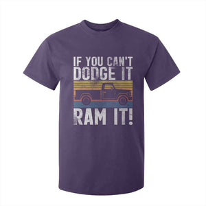 If You Cant Dodge It Ram It Retro Truck Meme T Shirt For Kid for Gearheads Country Road Warriors TS02 Purple Print Your Wear
