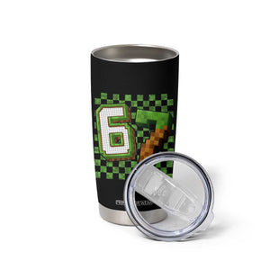 Funny 67 Pixel Style Graphic Tumbler Cup Viral Six Seven Meme Gamer TS02 Print Your Wear