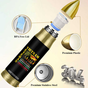 Vietnam Veteran Bullet Tumbler Patriots Defended The Dream American Flag TS02 Print Your Wear