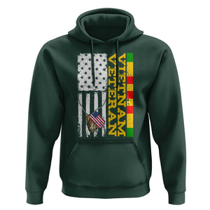 Vietnam Veteran Hoodie Honor Patriotic Soldier American Flag TS02 Dark Forest Green Print Your Wear