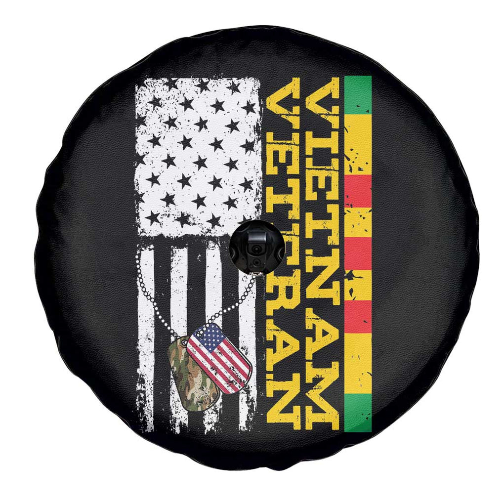 Vietnam Veteran Spare Tire Cover Honor Patriotic Soldier American Flag TS02 Print Your Wear