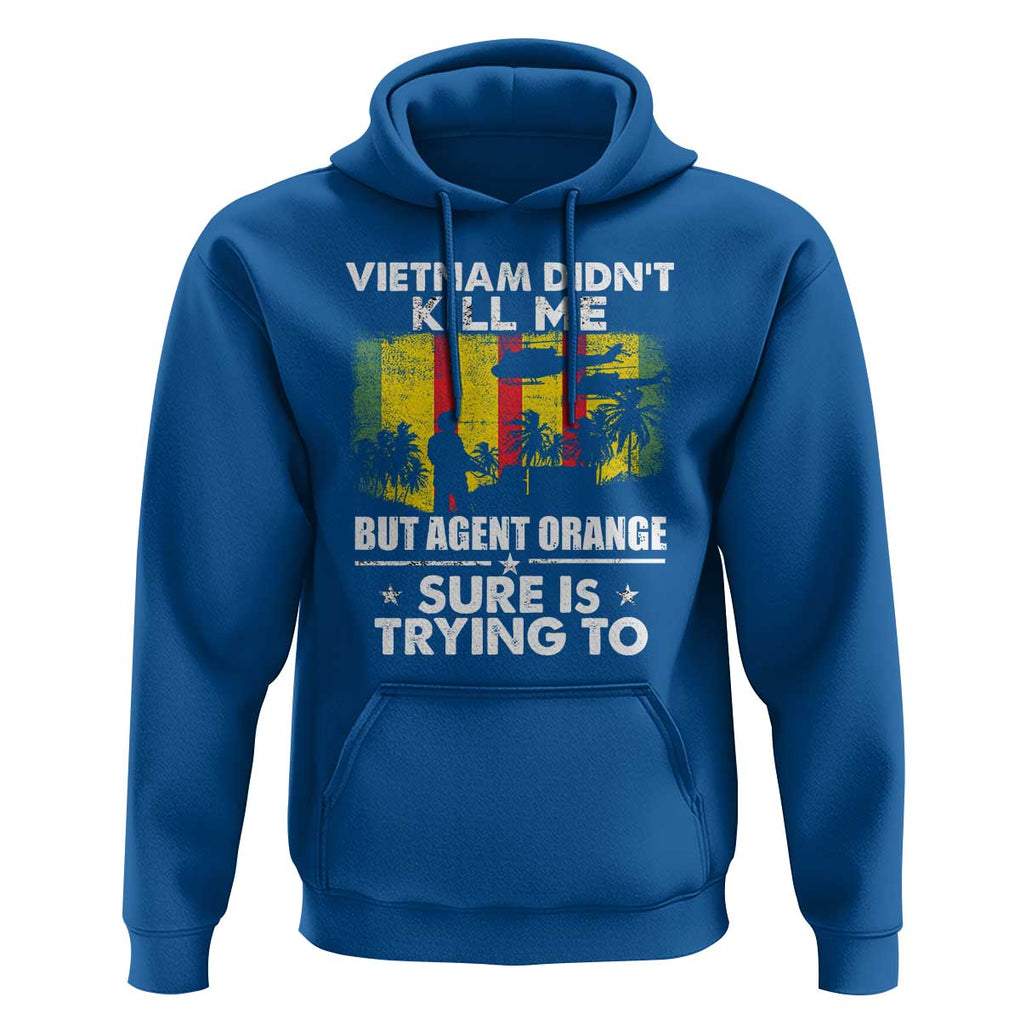 Vietnam Veteran Hoodie Orange Agent Victims Retired Soldiers TS02 Royal Blue Print Your Wear