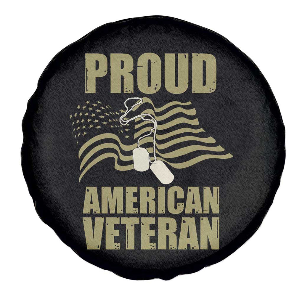 Proud American Veterans Spare Tire Cover Patriotic Soldiers Military US Flag Pride TS02 Print Your Wear