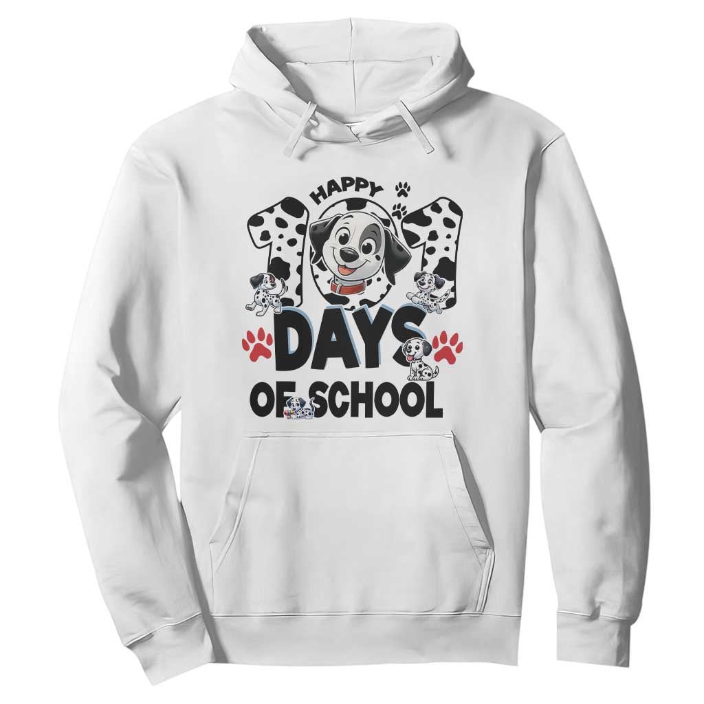 101 Days Of School Dalmatian Dogs Hoodie Happy 101th Day TS02 White Print Your Wear
